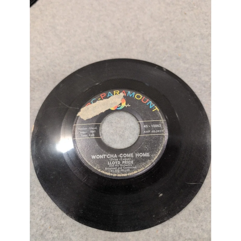 Lloyd Price Wont'cha Come Home ABC-Paramount 45-10062 Vinyl 45 - Picture 3 of 3